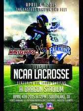 NCAA DIVISION 1 LACROSSE GAME - start Apr 04 2015 1200PM