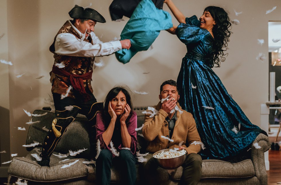 The Cast of GUADALUPE IN THE GUEST ROOM at WaterTower Theatre. Photo by ....jpg