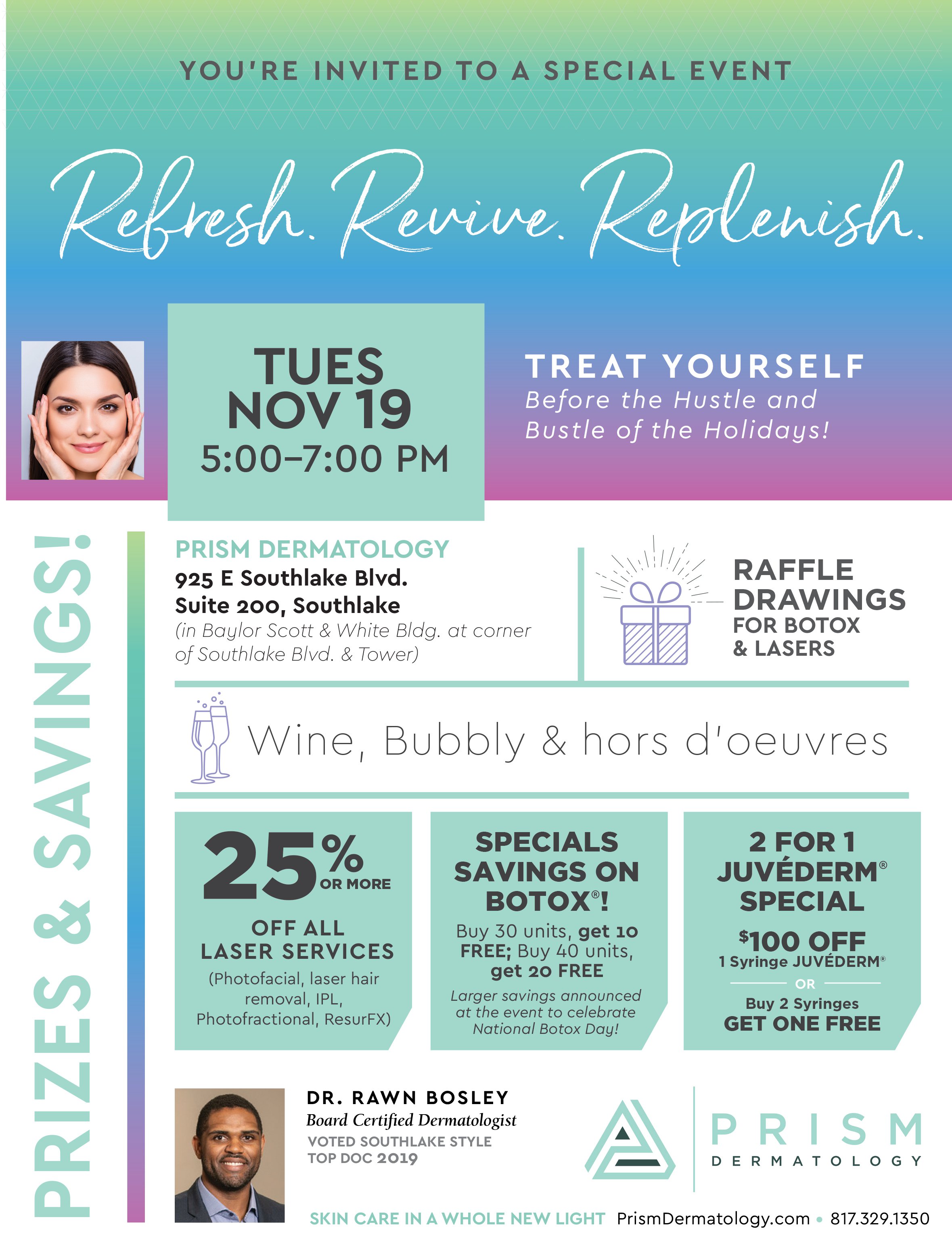 Prism Dermatology's Treat Yourself Event — Botox, IPL & Medical Spa Party -  Southlake Style — Southlake's Premiere Lifestyle Resource