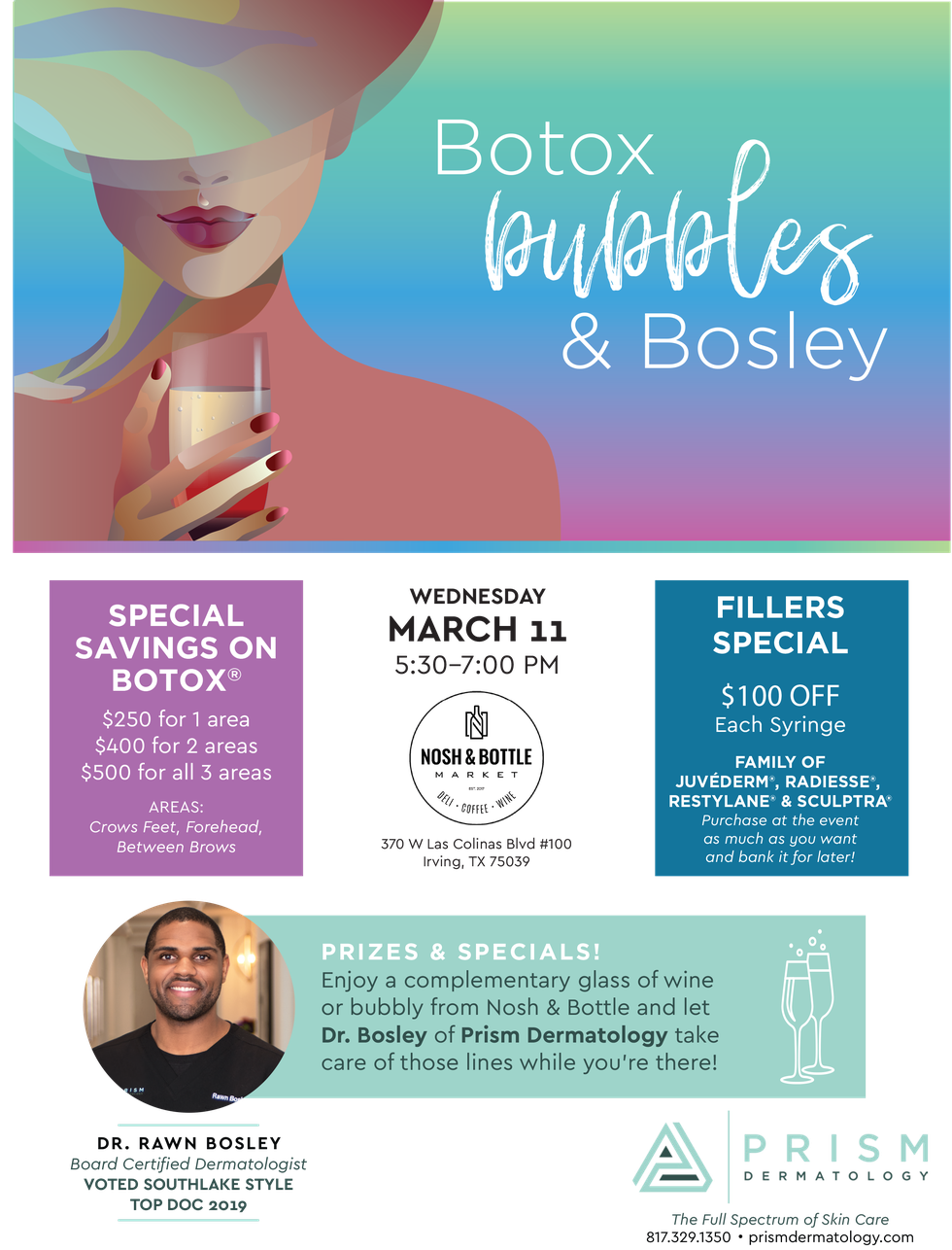 9297 Botox and Bubbles Flyer