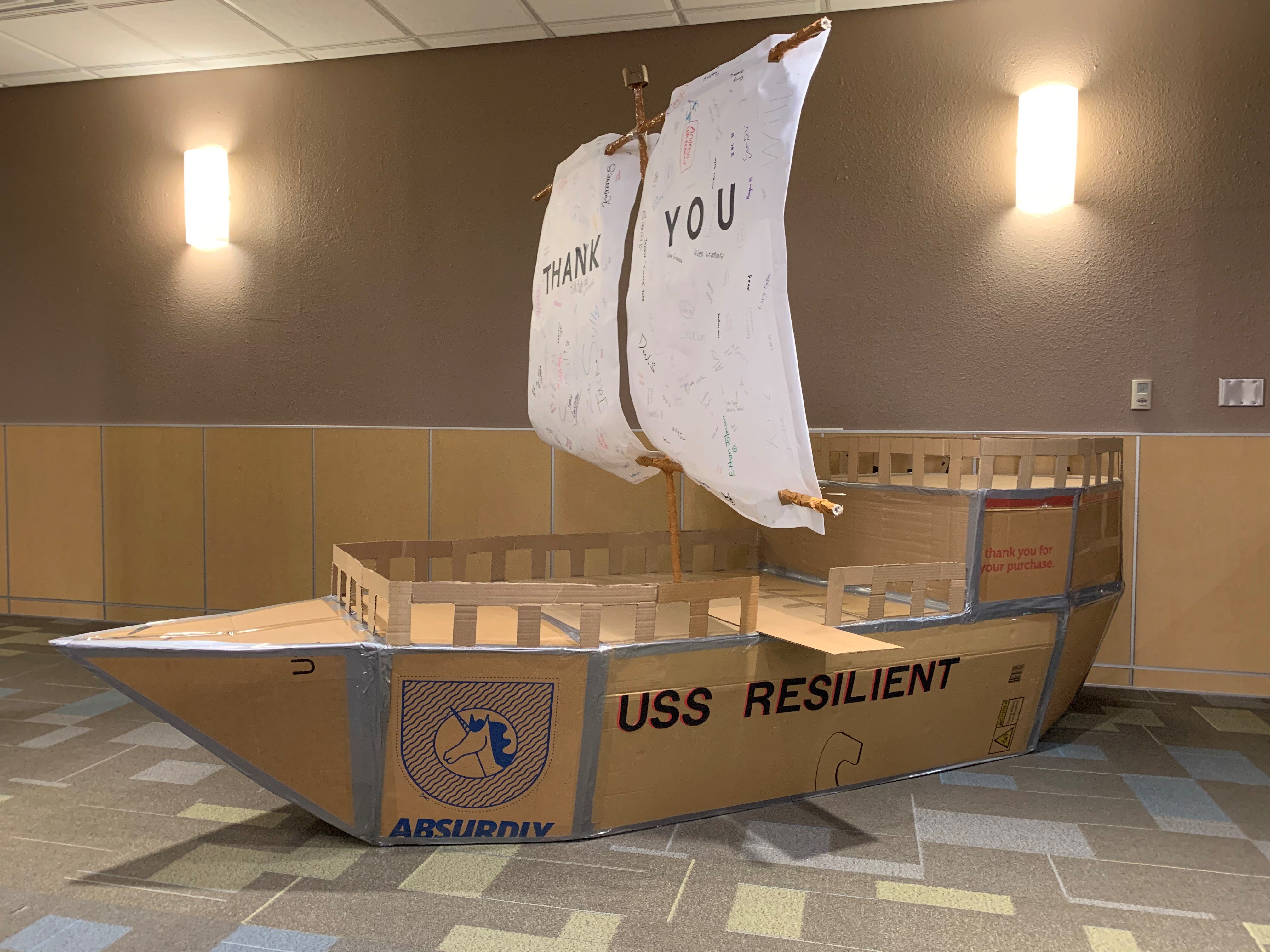Dawson Middle School Builds Cardboard Boat - Southlake Style