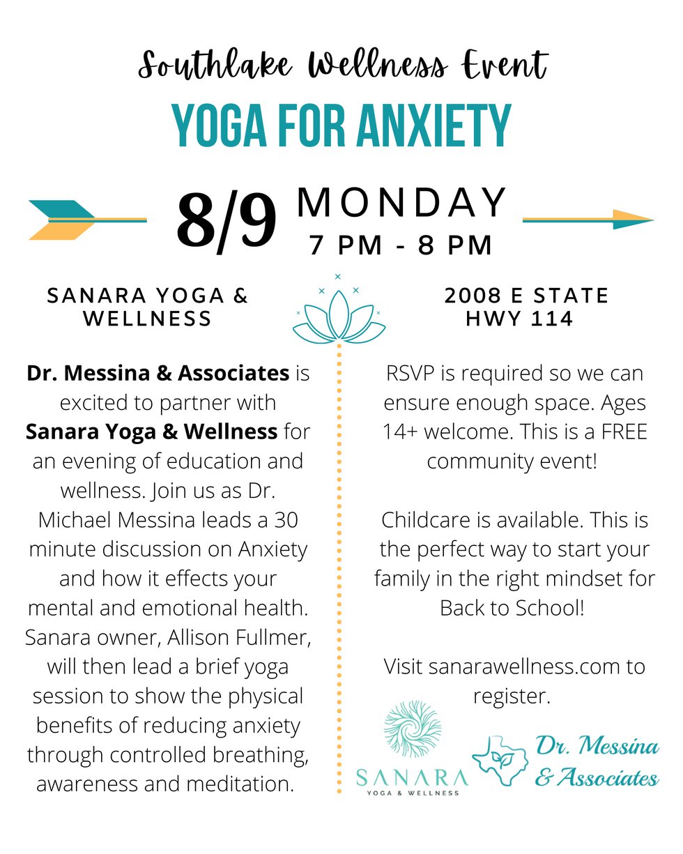 Wellness Event - Yoga/Anxiety
