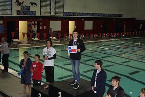 Carroll Diver Nate Hernandez winning district for the third year in a row Photo courtesy of Carroll Diving Coach Carolyn Hryorchuk