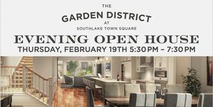 Evening Open House at The Garden District at Southlake Town Square - start Feb 19 2015 0530PM